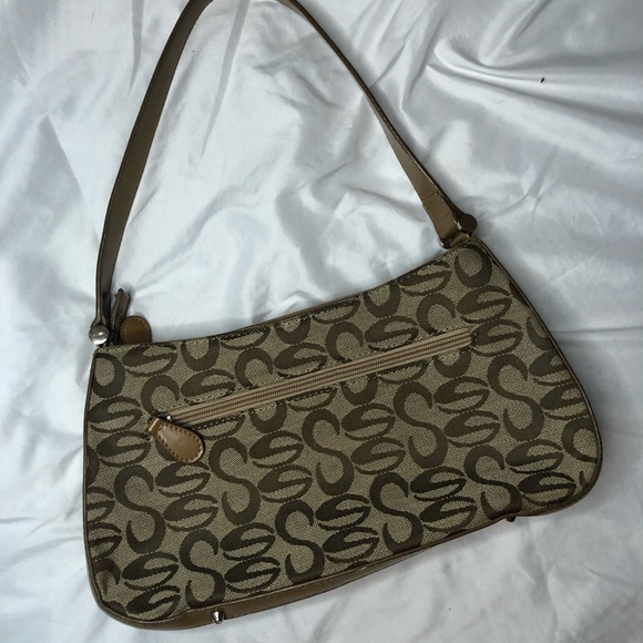 ✿ Y2K Beige/Tan Baguette Style Shoulder Bag - Picture 2 of 2